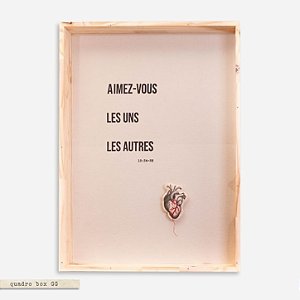 Quadro Box Canvas GG - Aimez -Vous Les Uns Les Autres
