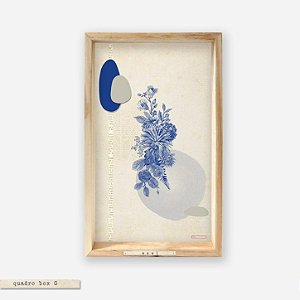QUADRO BOX COLAGEM – BOTÂNICA AZUL