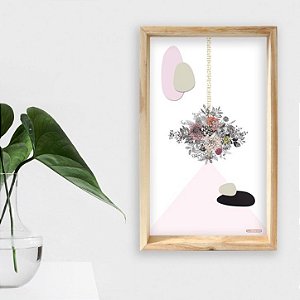 QUADRO BOX COLAGEM – BOTÂNICA GEOMÉTRICO