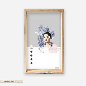 QUADRO BOX COLAGEM - É TÃO LEVE