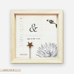 QUADRO BOX M – SIMPLICITY & GENEROSITY