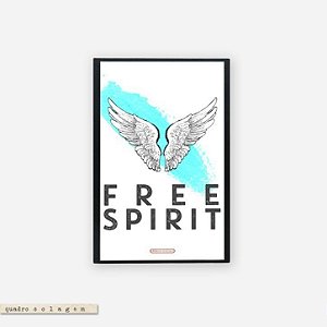 Quadro Colagem Bloco - Free Spirit
