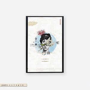 Quadro Colagem Bloco - No Rain. No Flowers #2