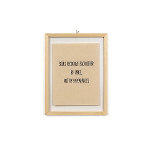 Quadro Moldura Acrilico Duplo Bordado - Souls Recognize
