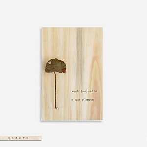 Quadro Pinus P - Você (es) colhe o que planta