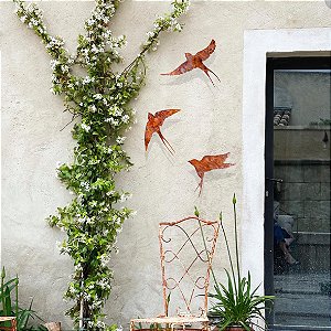 Escultura Andorinhas (Trio)