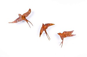 Escultura Andorinhas (Trio)