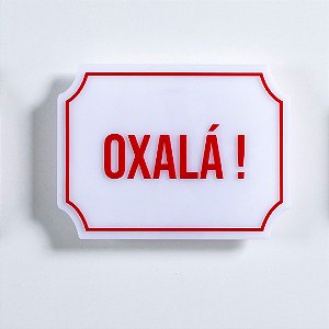 Placa Etiqueta Acrilica - Oxalá