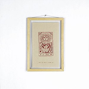 Quadro Moldura Acrílico Duplo Bordado G - Le Soleil