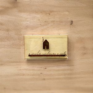 Quadro Pinus Retangular - Minha construção é forte