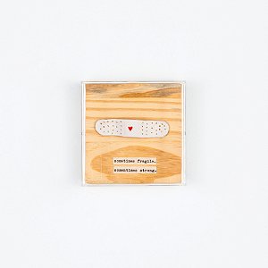 Quadro Acrílico Pinus - Band-Aid Heal Yourself