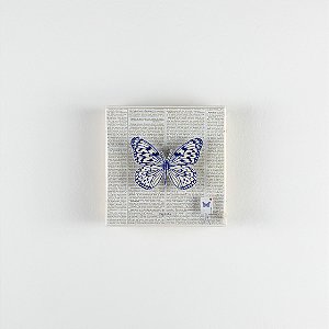 Quadro Galleria P - Botânica Borboleta Azul