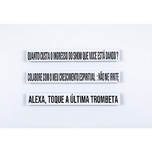 Placa Acrilica - Alexa, Toque a última trombeta