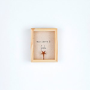 Quadro Bordado c/ Acrílico - Meu Santo