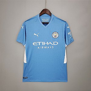 Camisa Manchester City I 21/22 s/n° Torcedor Puma