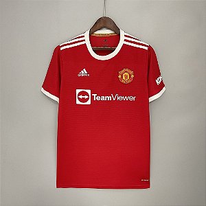 Camisa Manchester United I 21/22 s/nº Torcedor Adidas