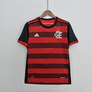 Camisa Flamengo I 22/23 s/n° Torcedor Adidas Masculina