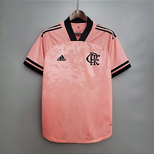Camisa Flamengo Outubro Rosa 20/21 s/n° Torcedor Adidas Masculina