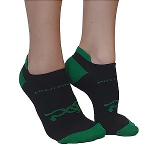 MEIA POLO SAPATILHA POLIAMIDA LINGUETA - VERDE