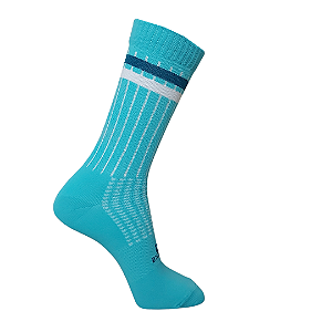 MEIA POLO MULTESPORTE - CORRIDA E CICLISMO - AZUL CANELADA