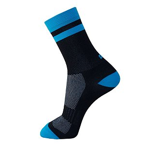 MEIA POLO MULTESPORTE - CORRIDA E CICLISMO - LISTRA AZUL