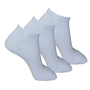 KIT 3 PARES - MEIA POLO SAPATILHA MASCULINA ELASTANO