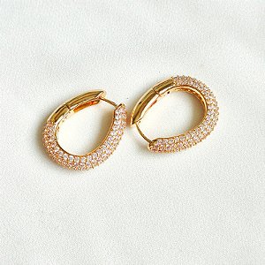 Brinco Argola Ícone Dourado