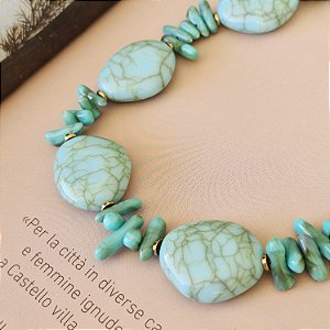 Colar Turquesa Mediterrâneo – Força e sofisticação