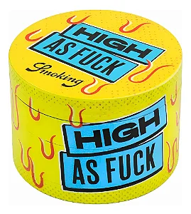 Dichavador  De Metal Smoking XL 4 Partes – High As Fuck