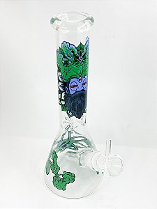 Bong de Vidro Sadhu 26cm Guru Verde