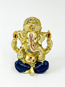 Mini Estatueta Ganesha Dourado