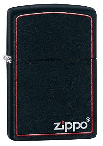 Isqueiro Original Zippo Logo Black and Red