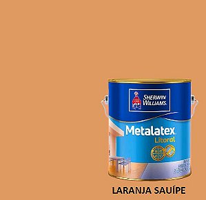 Metalatex Litoral Semiacetinado Base VY - Laranja Sauípe - 3,2 litros GL