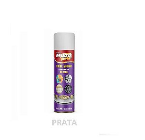 Maza Spray Metalico Prata 250g