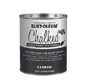 Tinta Para Móveis Efeito Giz Chalked Rust Oleum Cinza Carvão