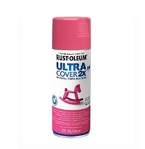 Tinta Rust Oleum Spray Ultra Cover 2x Rosa Intenso Brilhante