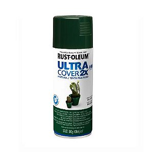 Tinta Rust Oleum Spray Ultra Cover 2x Verde Escuro Brilhante