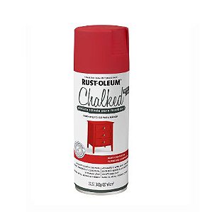 Spray Rust Oleum Chalked Efeito Giz Vermelho Campestre