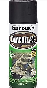 Spray Camuflagem Preto Rust Oleum