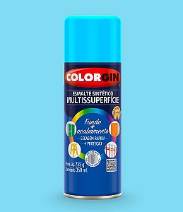 Colorgin Esmalte Sintético Multissuperfície 735 Azul Céu Brilhante 350ml
