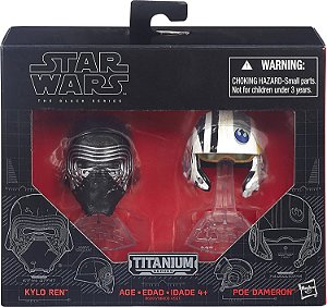 Star Wars: The Black Series - Titanium Series: Kylo Ren & Poe Dameron