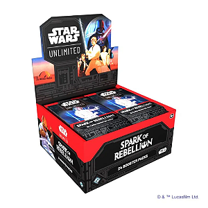Star Wars Unlimited Spark of Rebellion Booster Box (PRÉ-VENDA: ENVIO DIA 08/05 - SUJEITO A ALTERAÇÃO)