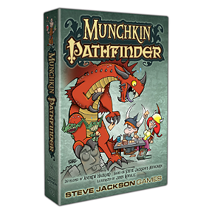 USADO Munchkin Pathfinder com expansão Gobsmacked! (SLEEVADO)