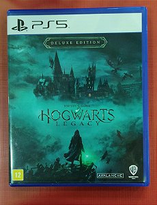 USADO Hogwarts Legacy: Deluxe Edition (Mídia Física PS5) + Códigos de Missão e de Item