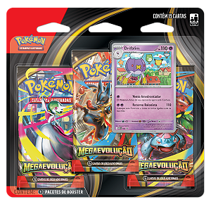 Pokémon TCG: MegaEvolução - Blister Triplo