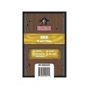 Sleeves Bucaneiros GOLD 80mm x 120mm