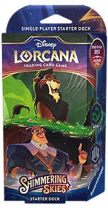 Disney Lorcana: Shimmering Skies - Starter - Inglês Deck:Scar e Kronk