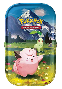 Pokemon TCG: Mega Evolution - Ascended Heroes - Mini Tin - Ingles Stampa:Clefairy e Chikoritas