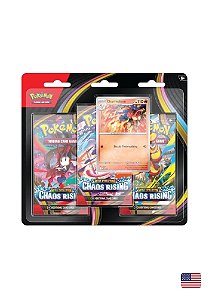Pokemon TCG: Chaos Rising - 3-Pack Blister - Ingles