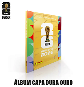 Copa Do Mundo 2026 - Album Capa Dura OURO - FIFA WORLD CUP 2026